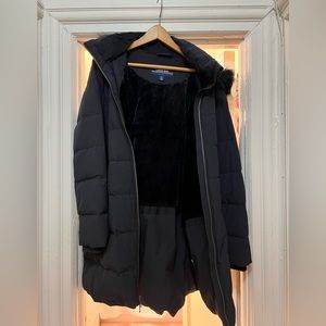 Lands' End Black Puffer Jacket